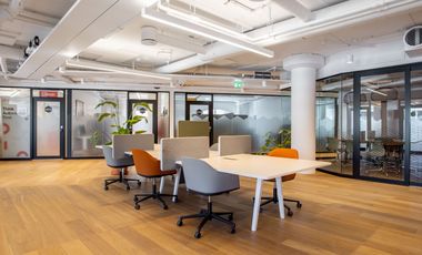 Join a collaborative coworking environment in Spaces The Stiles Enterprise Plaza