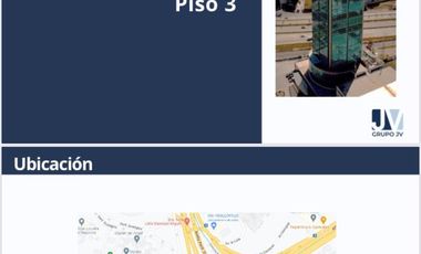 SE RENTA OFICINA PISO 3 TORRE JV III ANGELOPOLIS 399 M2