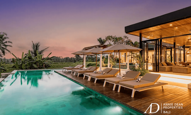 LEASEHOLD | BRAND-NEW 6-BEDROOM VILLA WITH RICE PADDY FIELD VIEWS IN UBUD
