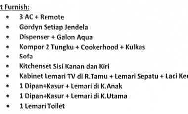 Disewakan rumah pik2 uk 6x10 full furnish jakarta utara