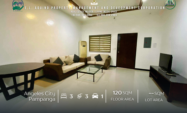 FOR RENT – 3-Bedroom Furnished Townhouse with Pool in Fil-Am Friendship Highway, Angeles City