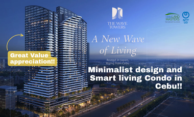 Invest in a 3BR at The Wave Towers Cebu IT Park – Rare Spacious Unit For Sale!