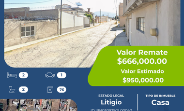 Casa en venta en Sierra Hermosa, Ojo de Agua, 3 recámaras, 1 baño, 1 estacionamiento, 92 m²