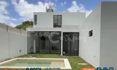 Casa en venta de 3 recámaras en Komchen Mérida