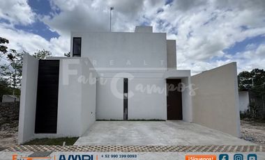 Casa en venta de 3 recámaras en Komchen Mérida