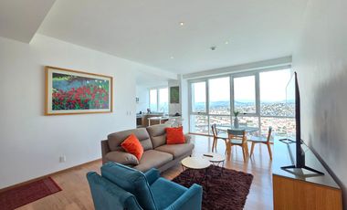 DEPARTAMENTO AMUEBLADO Y EQUIPADO DE 2 RECÁMARAS, JURIQUILLA TOWERS, Qro.