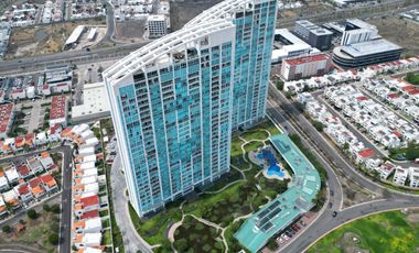 DEPARTAMENTO AMUEBLADO Y EQUIPADO DE 2 RECÁMARAS, JURIQUILLA TOWERS, Qro.