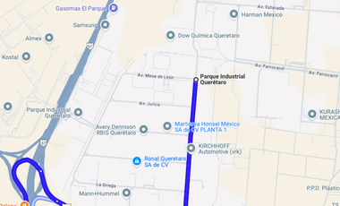 VENTA TERRENO INDUSTRIAL C/ ESPUELA DE FERROCARRIL. HASTA 32 HECTAREAS. QUERETARO, ZONA INDUSTRIAL