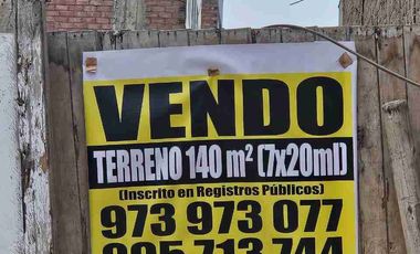 VENTA DE TERRENO