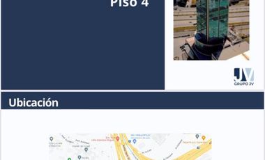 SE RENTA OFICINA TORRE JV III ANGELOPOLIS PISO 4 350 M2