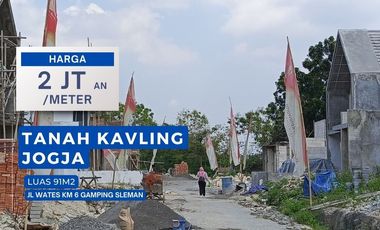 Tanah Dijual Sleman Dekat SD RS dan Kampus UMY Lokasi Tepi Jalan