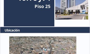 SE RENTA OFICINA PISO 25 TORRE JV I ANGELOPOLIS 352 M2