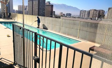 DEPARTAMENTO FRAY CAMILO HENRIQUEZ / ARGOMEDO, SANTIAGO, 1D, 1B, TERRAZA, ESTACIONAMIENTO, BODEGA Y PISCINA, A PASOS DEL METRO