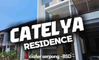 dijual rumah siap huni 3 lantai di catelya residence bsd city