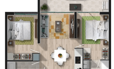 ✅ Departamento 2D+2B Mariposa | 62.61 m² | valor 4588 uf | Solo 5% de pie al 80% | Vista Park