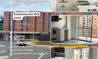 SE ARRIENDA APARTAMENTO EN URBANIZACIÓN RIOVIVO