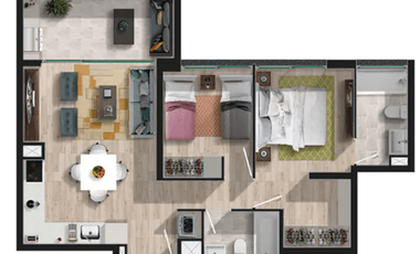 Departamento 2D+2B | 64,53 m² | valor 4.562 uf |✅ Solo 5% de pie al 80% | Vista Park