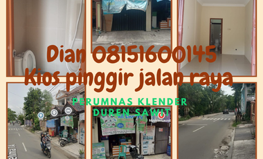 KIOS Pinggir jalan Raya Ramai PERUMNAS KLENDER DUREN SAWIT