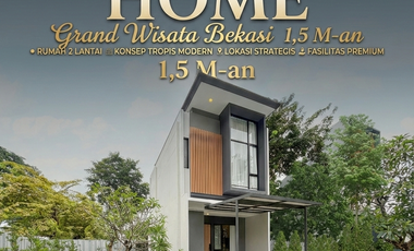 Dijual rumah cantik Cluster Altara Home Grand Wisata Bekasi: Hunian Stylish 2 Lantai, Selangkah ke Living World & Tol