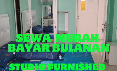 SEWA BULANAN STUDIO FURNISHED TOWER J APARTEMEN BASSURA CITY