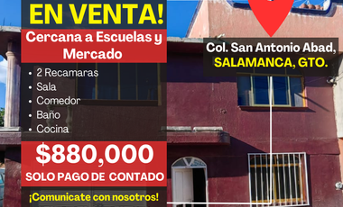 CASA EN VENTA, COLONIA SAN ANTONIO ABAD, SALAMANCA GTO