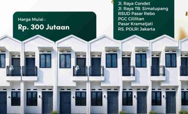 Rumah Murah Condet Kramat Jati Dekat Jakarta Selatan, Cocok untuk Investasi Rumah Kontrakan atau Dihuni Sendiri