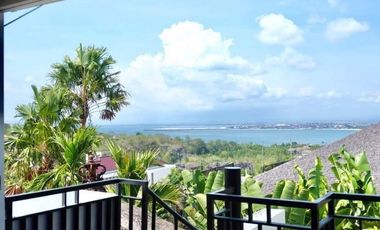 TURUN HARGA Villa Jual dekat Sidewalk Jimbaran, View Jimbaran Bay di Bukit Jimbaran