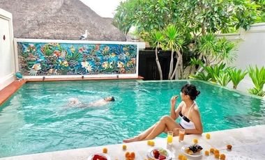 TURUN HARGA Villa Jual dekat Sidewalk Jimbaran, View Jimbaran Bay di Bukit Jimbaran