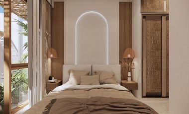 Nuansa resort tropis yang hangat serta dipadukan dengan nuansa pedesaan yang tenang sejuk