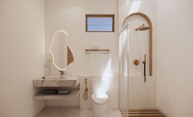 Nuansa resort tropis yang hangat serta dipadukan dengan nuansa pedesaan yang tenang sejuk