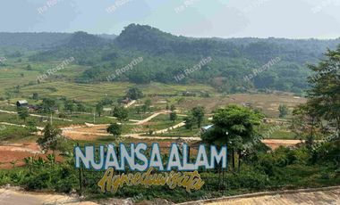 Jual Tanah Murah Lokasi Wisata Asri Pedesaan di Tanjung Sari Bogor timur, Lingkungan Pedesaan ASRI DAN NYAMAN,View Perbukitan Persawahan.