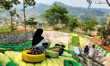 Jual Tanah Murah Lokasi Wisata Asri Pedesaan di Tanjung Sari Bogor timur, Lingkungan Pedesaan ASRI DAN NYAMAN,View Perbukitan Persawahan.