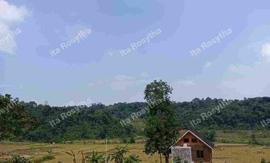 Jual Tanah Murah Lokasi Wisata Asri Pedesaan di Tanjung Sari Bogor timur, Lingkungan Pedesaan ASRI DAN NYAMAN,View Perbukitan Persawahan.