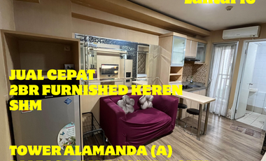 JUAL MURAH 2BR FURNISHED KEREN (SHM)TOWER A UNIT DIATAS MALL BASSURA CITY