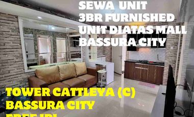 SEWA 3BR FURNISHED KEREN TOWER C DIATAS MALL BASSURA CITY