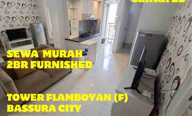 SEWA 2BR FURNISHED TOWER FLAMBOYAN (F) APARTEMEN BASSURA CITY