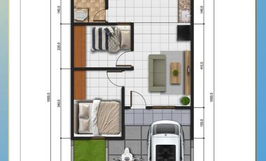 Rumah subsidi di gunung sindur