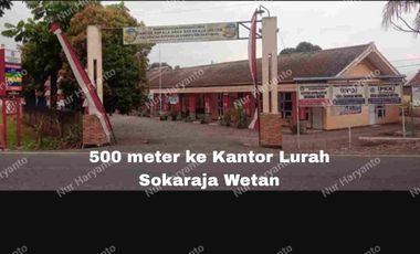 Kavling Premium di Sokaraja, DP 50%, Sisa cicil tanpa bunga 60 kali (5 thn)