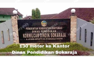 Kavling Premium di Sokaraja, DP 50%, Sisa cicil tanpa bunga 60 kali (5 thn)