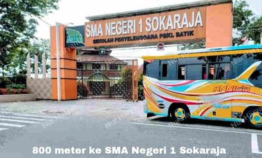 Kavling Premium di Sokaraja, DP 50%, Sisa cicil tanpa bunga 60 kali (5 thn)