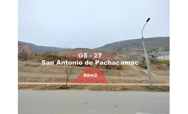 Se Vende Terreno En San Antonio De Pachacamac