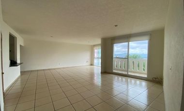 AGRADABLE DEPTO. DE 2 RECÁMARAS Y 1 ESTUDIO, 3 BAÑOS, SALA , COMEDOR, COCINA EQUIPADA,BALCON, CANCHA DE TENIS, ALBERCA, PALAPA Y VIGILANCIA.