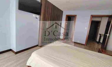 Rento Departamento Amoblado 3 dormitorios 1 garaje y balcón