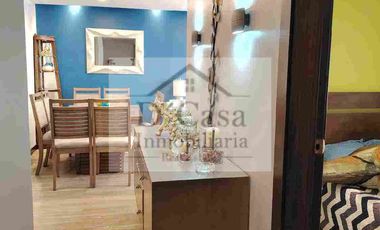 Rento Departamento Amoblado 3 dormitorios 1 garaje y balcón