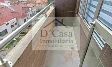 Rento Departamento Amoblado 3 dormitorios 1 garaje y balcón