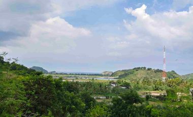 land with Tanjung Aan view near Mandalika