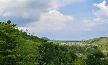 land with Tanjung Aan view near Mandalika