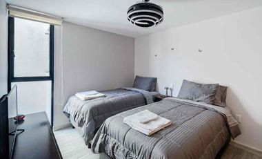 Depto de 2 rec. en Col. Roma, a minutos de restaurantes, mercados y av. principales