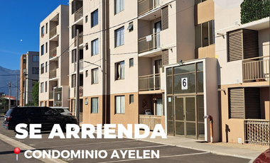SE ARRIENDA DEPARTAMENTO EN CONDOMINIO AYELEN ORIENTE, QUILLOTA