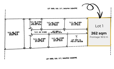 262 sqm Residential Lot for Sale in Lucao Distric Dagupan, Pangasinan